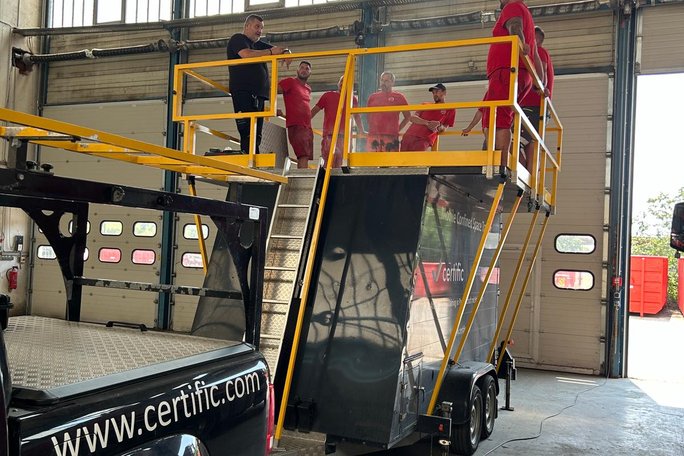 Absichern und Schmierestehen beim Einsteigen