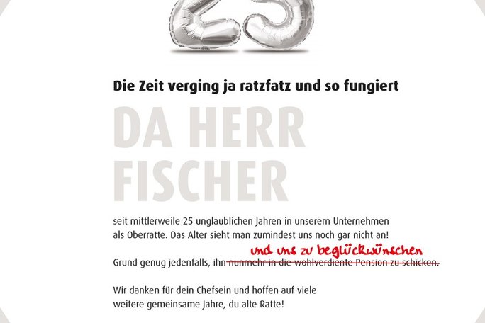 Silber für den Chef